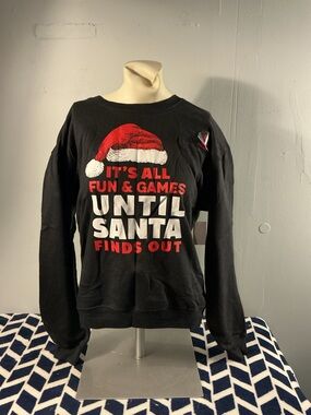 Wound Up Black Sweatshirt with Red Graphic